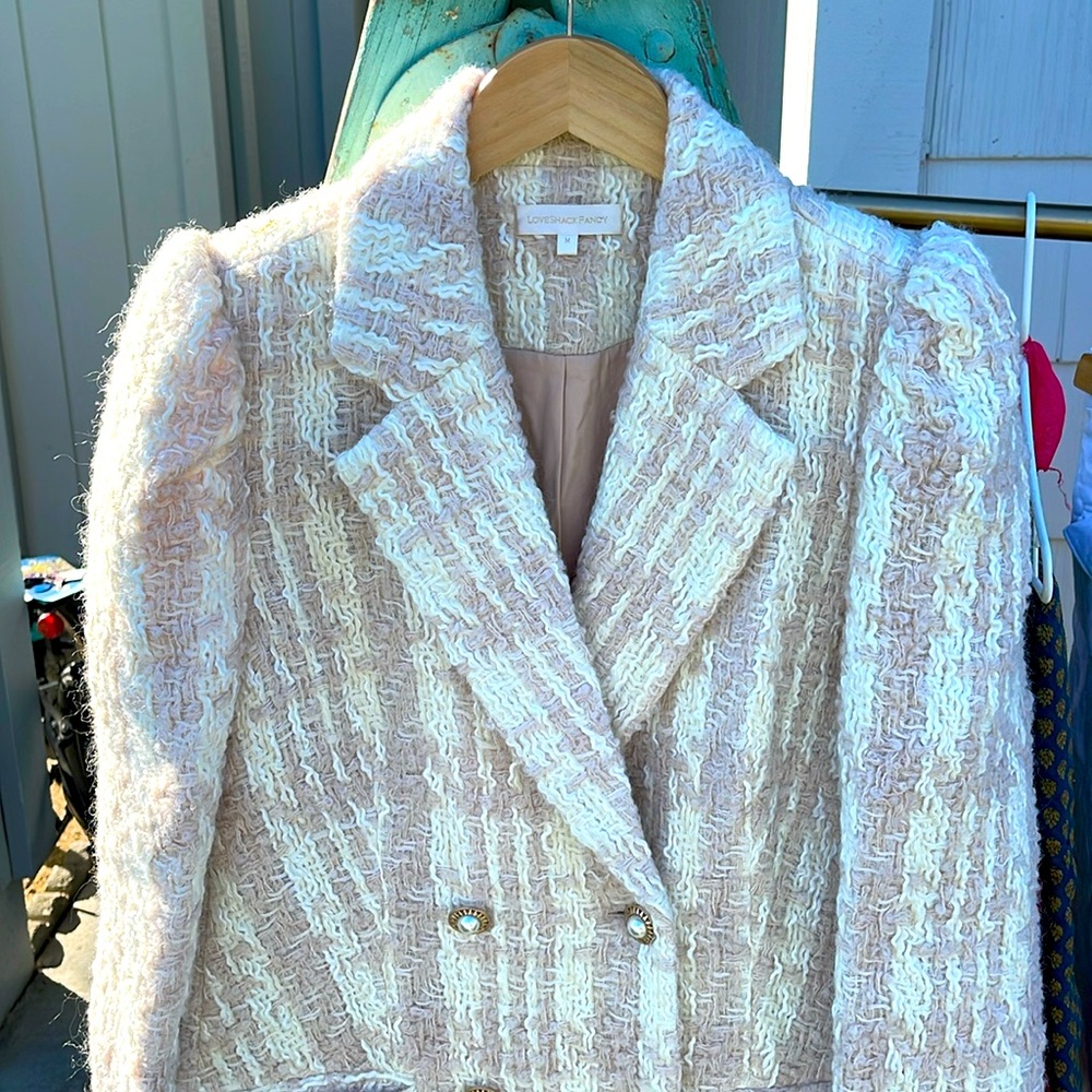 Love shack fancy 3/4 length coat